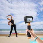 For Insta360 Ace Pro PULUZ Plastic Cage Expansion Adapter Frame with Cold Shoe Base - Image 8