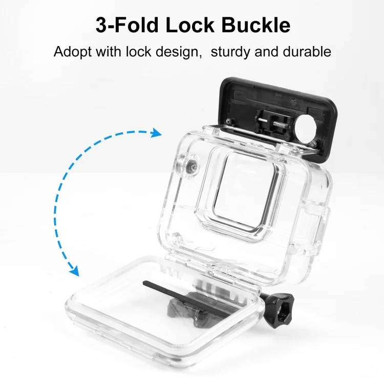PU964T_4.webp For Insta360 Ace Pro PULUZ 60m Underwater Waterproof Housing Case with Base Adapter & Screw - Image 5