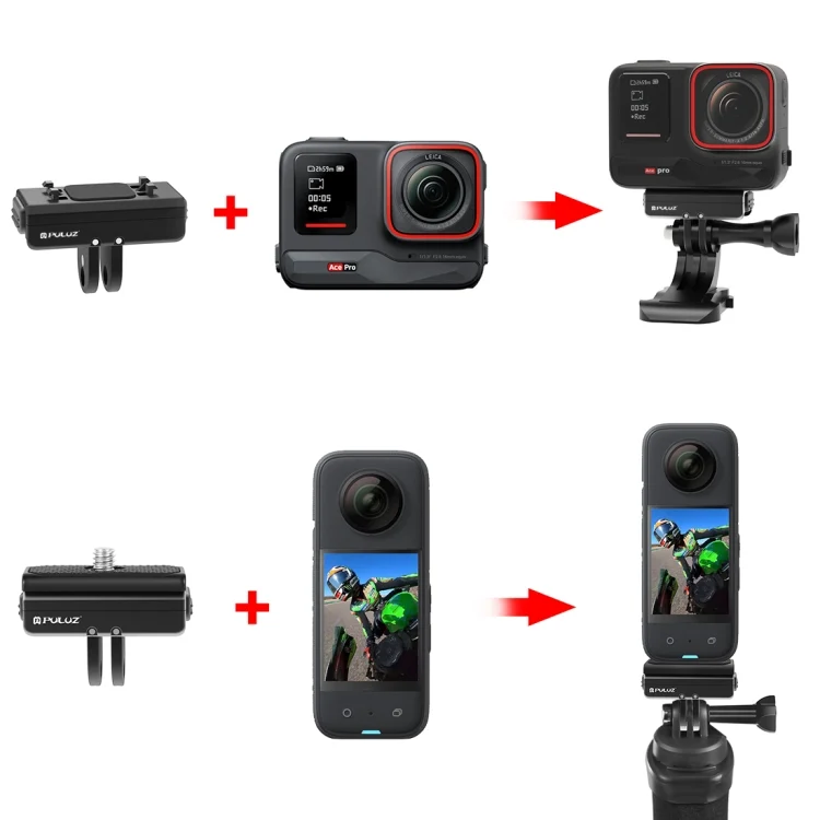 PU965B_8.webp For Insta360 Ace / Ace Pro PULUZ Magnetic Quick Release Base Mount - Image 9