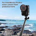 For Insta360 Ace Pro / Ace PULUZ Metal Rabbit Cage Adapter Frame with 52mm UV Filter & Adapter Ring - Image 2