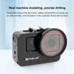 For Insta360 Ace Pro / Ace PULUZ Metal Rabbit Cage Adapter Frame with 52mm UV Filter & Adapter Ring - Image 7