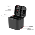 For Insta360 Ace Pro / Ace PULUZ Battery Charging Box Battery & Memory Card Storage Case - Image 4