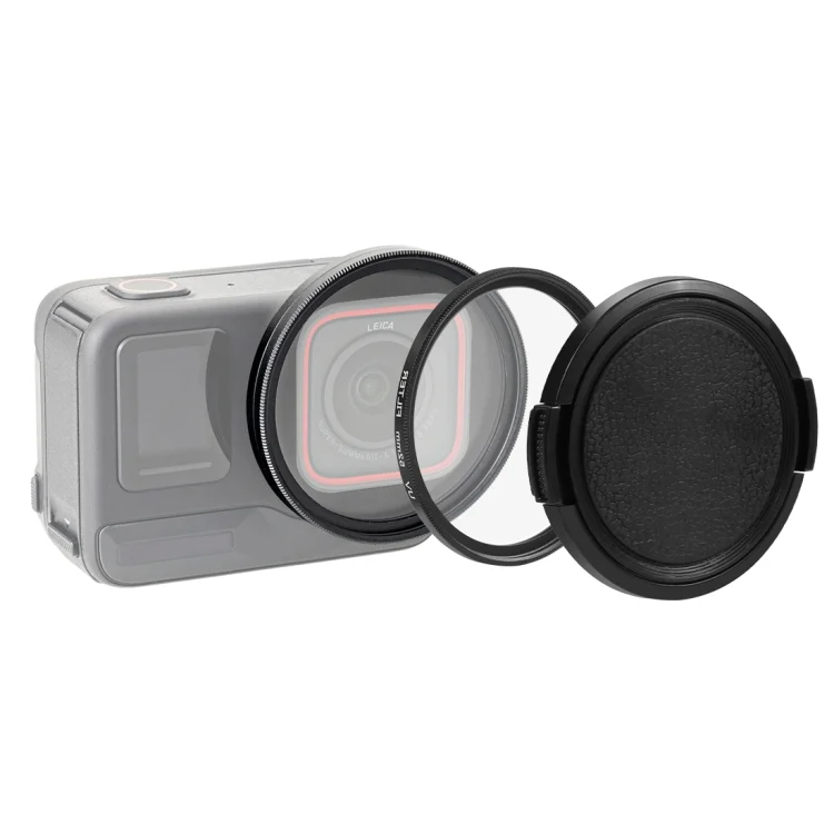 For Insta360 Ace Pro PULUZ 52mm UV Lens Filter Adapter Ring with Lens Cover
