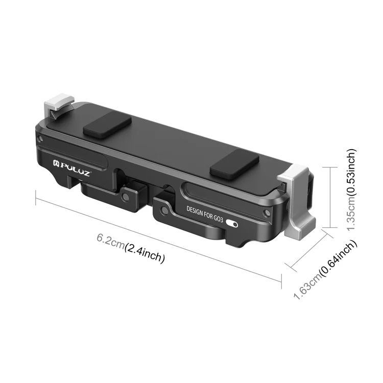 PU972B_2.webp For Insta360 GO3 PULUZ Magnetic Aluminum Alloy Quick Release Base Mount - Image 3