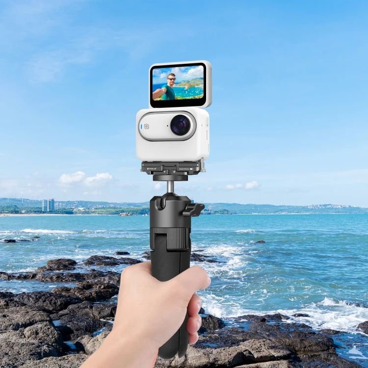 PU972B_9.webp For Insta360 GO3 PULUZ Magnetic Aluminum Alloy Quick Release Base Mount - Image 10