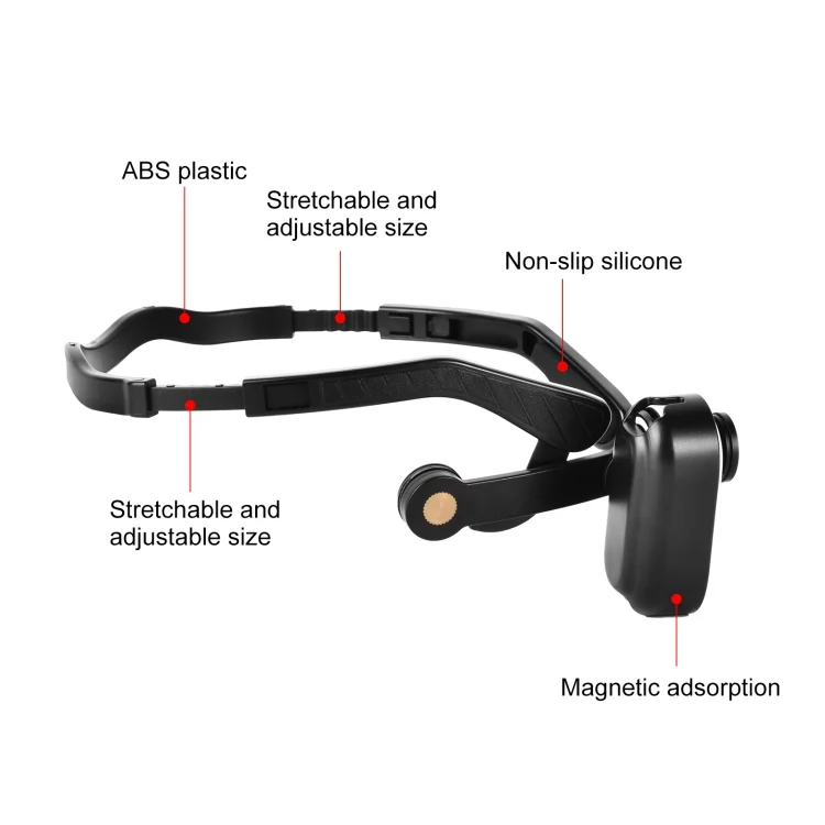 PU974B_2.webp For Insta360 GO 3 PULUZ Magnetic POV Holder Head Mount - Image 3