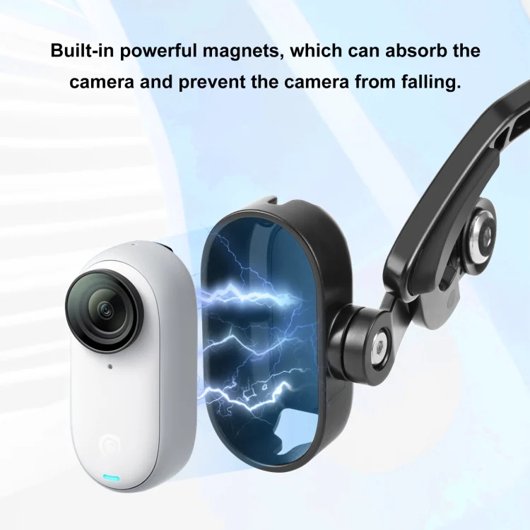 PU974B_4.webp For Insta360 GO 3 PULUZ Magnetic POV Holder Head Mount - Image 5