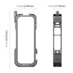 For Insta360 X4 PULUZ Metal Protective Cage Rig Housing Frame with Lens Cover - Image 4