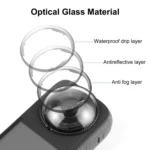 For Insta360 X4 PULUZ Rotation Optical Glass Lens Guard  Protective Cover - Image 4
