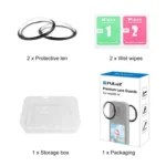 For Insta360 X4 PULUZ Rotation Optical Glass Lens Guard  Protective Cover - Image 8