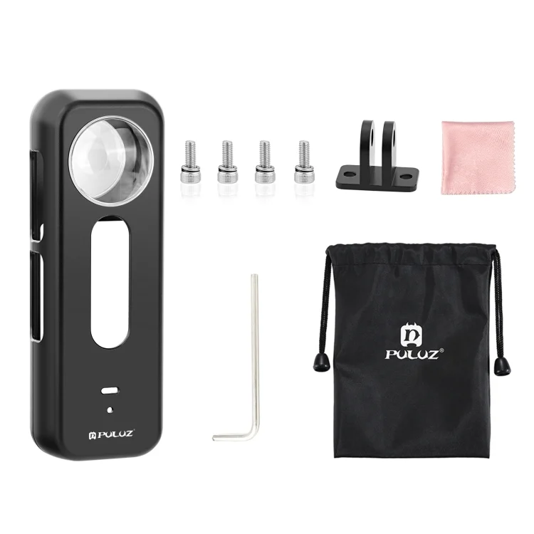 PU990B_9.webp For Insta360 X4 PULUZ Metal Protective Cage Rig Housing Frame with Lens Protector - Image 10