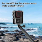 For Insta360 Ace Pro PULUZ Metal Protective Cage Adapter Frame - Image 2