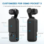 For DJI OSMO Pocket 3 PULUZ  2 in 1 Silicone Cover Case Set with Strap - Image 3