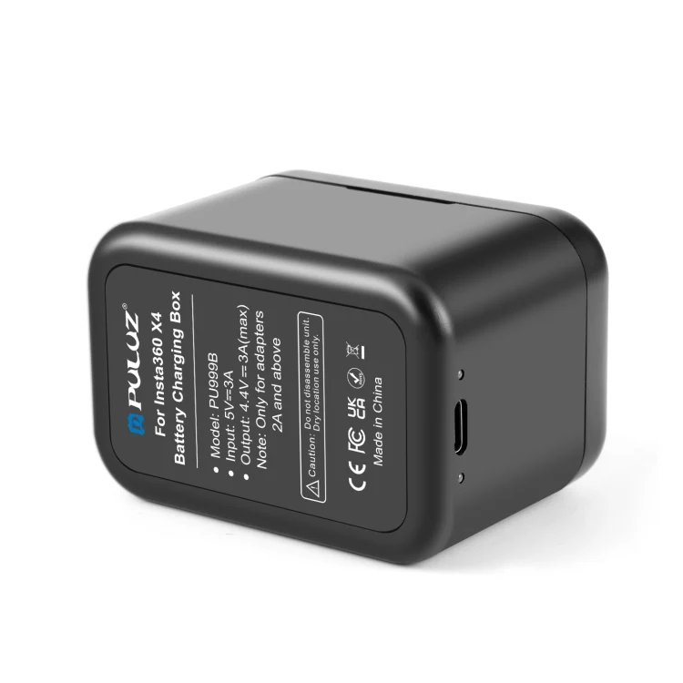 PU999B_4.webp For Insta360 X4 PULUZ Battery Charging Box Battery & Memory Card Storage Case - Image 5