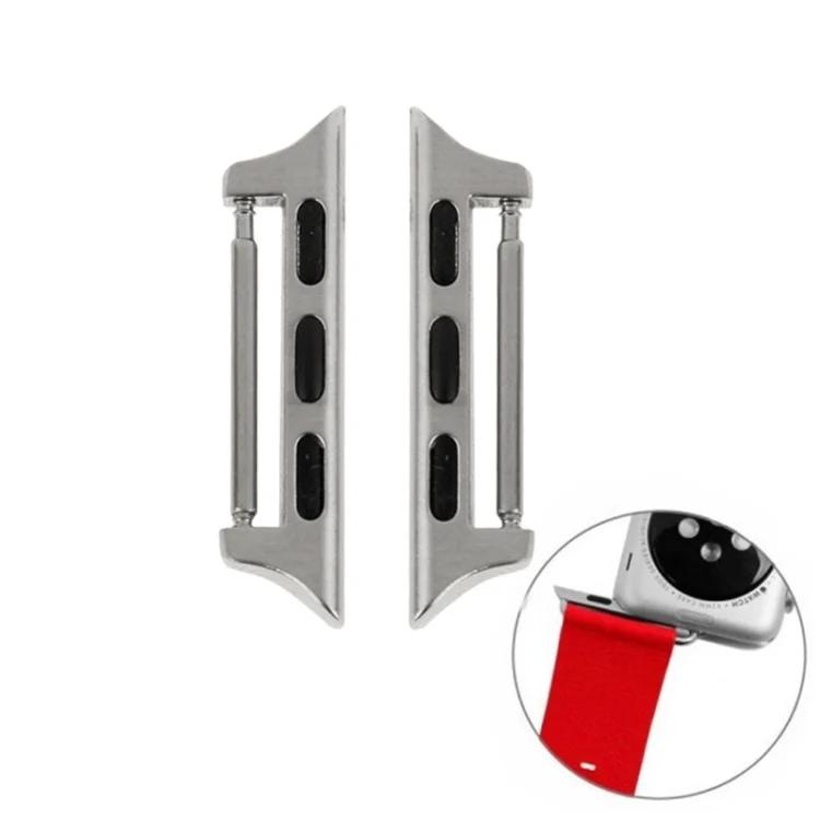 2 PCS for Apple Watch 38mm Metal Strap Connector Metal Buckle