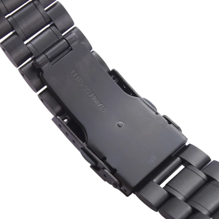 S-AW-1002B_6.webp For Apple Watch 38mm Black Steel Watch Band, Only Used in Conjunction with Connectors (S-AW-3291) - Image 7