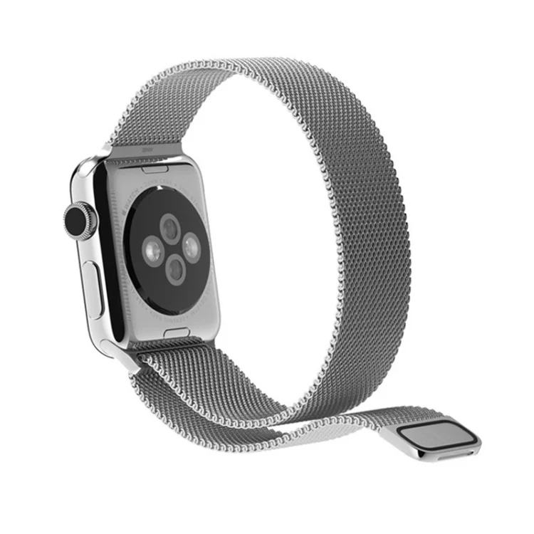 S-AW-1456S_3.webp For Apple Watch 38mm Milanese Loop Magnetic Stainless Steel Watchband - Image 7