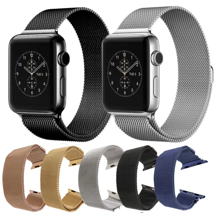 S-AW-1456_B3.webp For Apple Watch 38mm Milanese Loop Magnetic Stainless Steel Watchband - Image 4