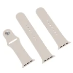 For Apple Watch Series 10 42mm / 9&8&7 41mm / SE 3&SE 2&6&SE&5&4 40mm / 3&2&1 38mm 3 in 1 Rubber Watch Band with Pin Buckle - Image 6