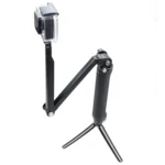 3-Way Multi Function Extendable Monopod Tripod Folding Rotating Arm Camera Handle for GoPro, Insta360, DJI and Other Action Cameras - Image 4