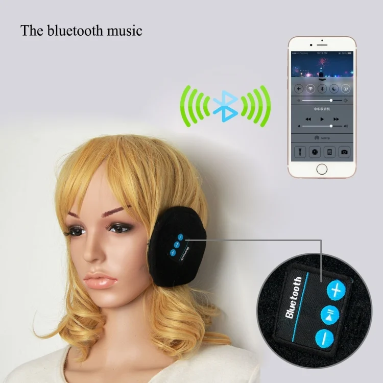 S-OG-6615B_6.webp My-Call Bluetooth V3.0 Headset Warm Winter Earmuff for iPhone 6 & 6s / iPhone 5 & 5S / iPhone 4 & 4S and Other Bluetooth Devices - Image 7