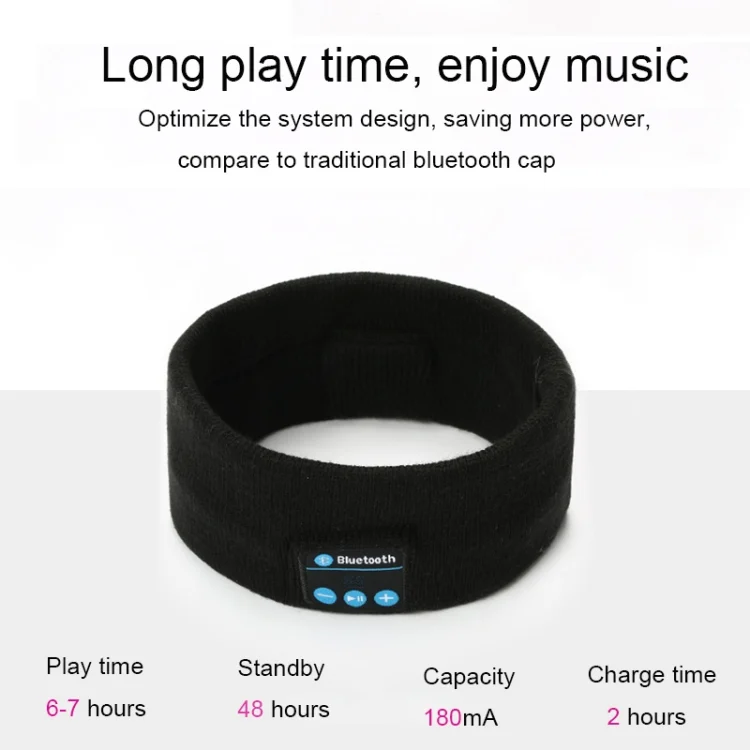 S-OG-6616B_6.webp My-Call Bluetooth V5.0 Headsfree Sport Headband Music Headwear for iPhone 6 & 6s / iPhone 5 & 5S / iPhone 4 & 4S and Other Bluetooth Devices - Image 7