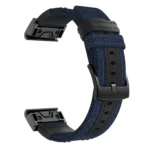 Canvas and Leather Wrist Strap Watch Band for Garmin Fenix5x Plus Fenix3, Wrist Strap Size:150+110mm - Image 5
