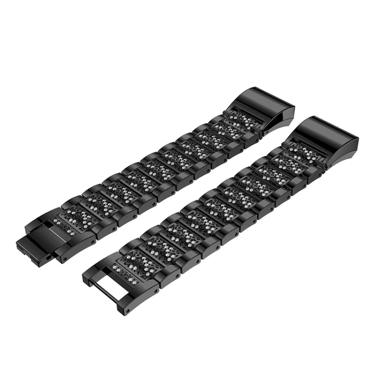 SYA00099201A_5.webp Diamond-studded Solid Stainless Steel Wrist Strap Watch Band for Fitbit Charge 2 - Image 7