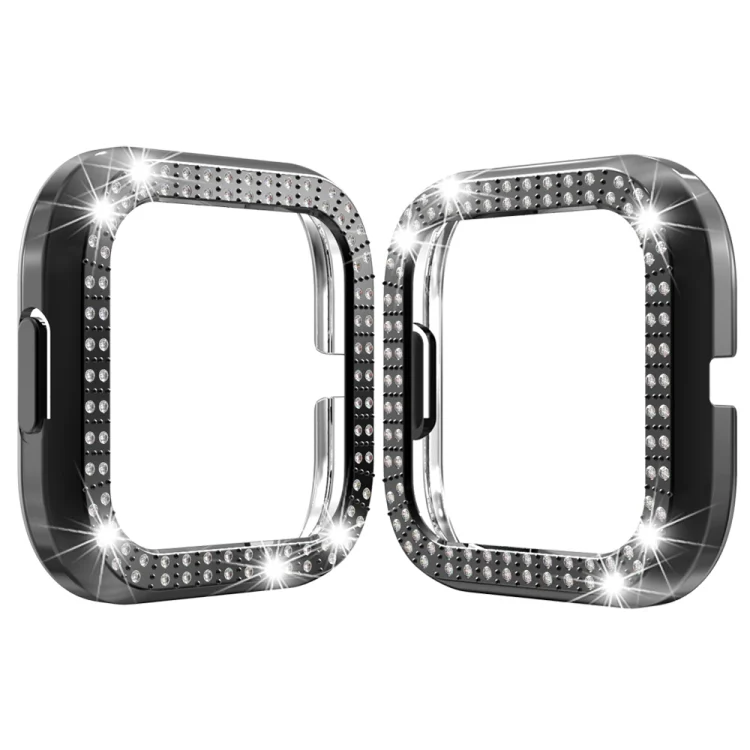SYA001006801A_2.webp For Fitbit versa 2 PC Double-row Diamond-encrusted Protective Shell - Image 3
