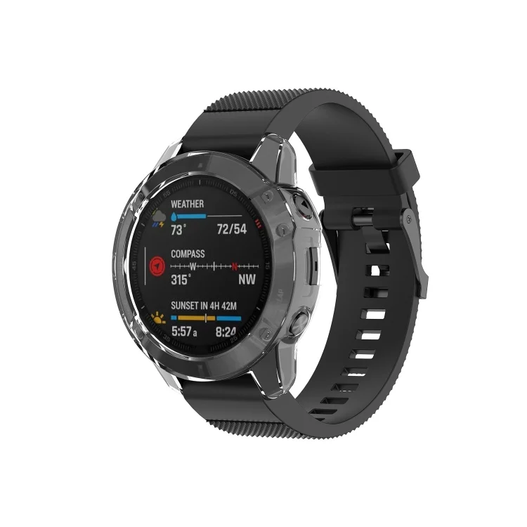 SYA001008601A_2.webp Suitable for Garmin Fenix 6S / 6S Pro transparent TPU Silica Gel Watch Case - Image 3