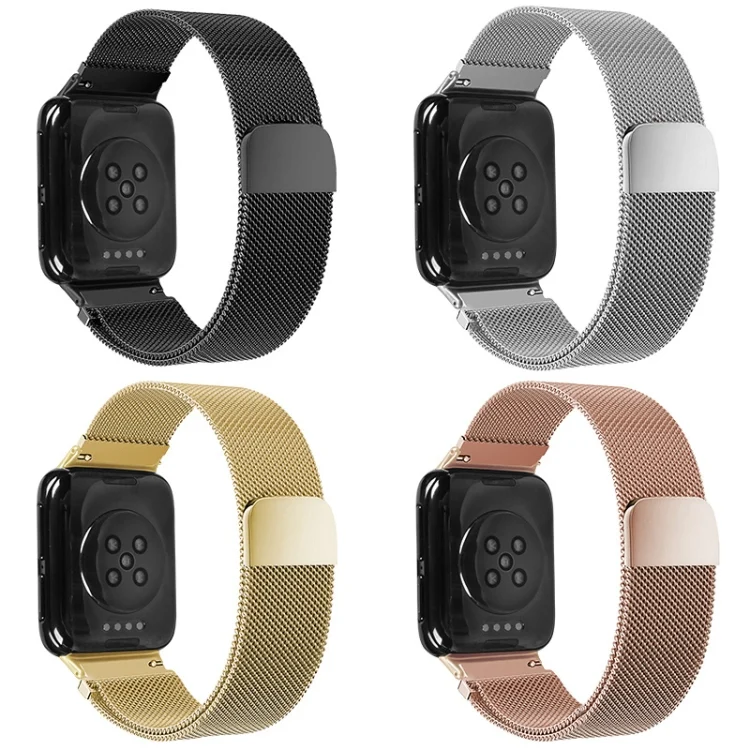 SYA001017901A_2.webp For OPPO Watch 46MM Smart Watch Milanese Stainless Steel Metal Strap - Image 4