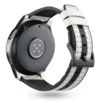 22mm For Huawei Watch GT2e / GT2 46mm Silicone Leather + Carbon Fiber Strap