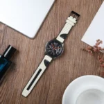 22mm For Huawei Watch GT2e / GT2 46mm Silicone Leather + Carbon Fiber Strap - Image 4