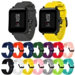 20mm For Huami Amazfit GTS / Samsung Galaxy Watch Active 2 / Gear Sport Silicone Strap - Image 2