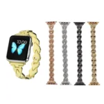 Apple Watch Series 5 & 4 40mm / 3 & 2 & 1 38mm Diamond Stainless Steel Band, For Apple Watch Series 5 & 4 40mm - Image 2