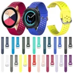 20mm For Huami Amazfit GTS / Samsung Galaxy Watch Active 2 / Huawei Watch GT2 42MM Breathable Porous Strap with Inner Buckle - Image 2