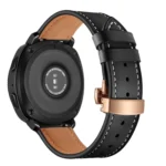 22mm For Huawei Watch GT2e / GT2 46mm Leather Butterfly Buckle Strap Rose Gold Buckle