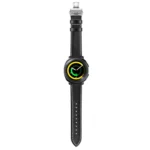 22mm For Huawei Watch GT2e / GT2 46mm Leather Butterfly Buckle Strap Silver Buckle - Image 4
