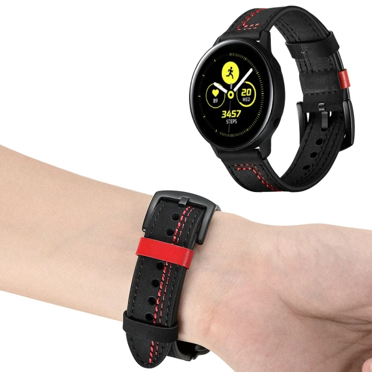 SYA001048801A_4.webp 22mm For Huawei Watch GT2e / GT2 46mm Zigzag Leather Stap - Image 6