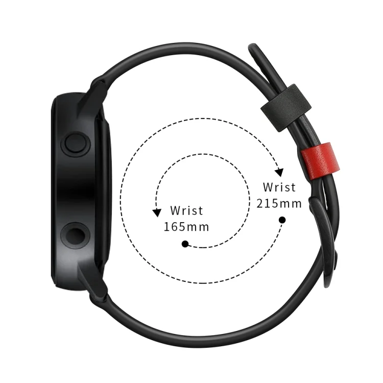 SYA001048801A_5.webp 22mm For Huawei Watch GT2e / GT2 46mm Zigzag Leather Stap - Image 7