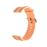 20mm For Huami Amazfit GTS / Samsung Galaxy Watch Active 2 / Huawei Watch GT2 42MM Striped Silicone Strap - Image 5