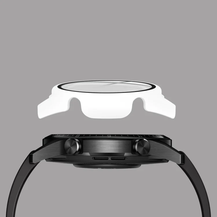 SYA001102901A_1.webp For Huawei watch GT2 46MM oil-injected PC Shell +9H Tempered Glass Film Integrated Protective Shell - Image 2