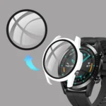 For Huawei watch GT2 46MM oil-injected PC Shell +9H Tempered Glass Film Integrated Protective Shell - Image 3