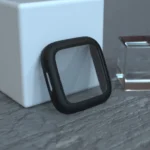 For Fitbit Versa 2 Fuel injection Frosted PC Shell + Tempered Glass Film - Image 3