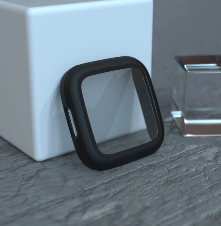 SYA001104201A_2.webp For Fitbit Versa 2 Fuel injection Frosted PC Shell + Tempered Glass Film - Image 3