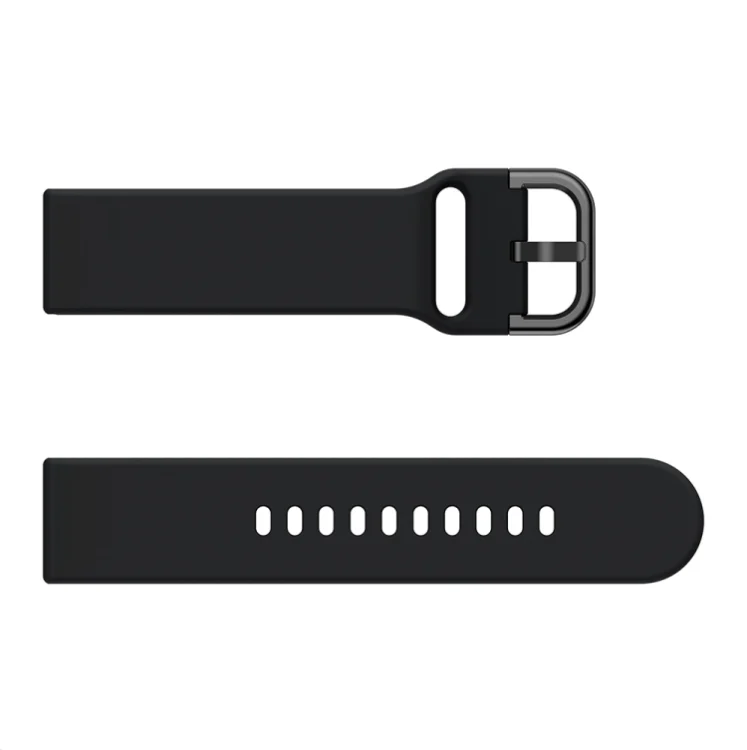 SYA001105001A_2.webp 20mm For Huawei Watch GT2 42MM / Amazfit BipS 2 Youth Version Universal Color Buckle Silicone Strap - Image 3