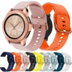 20mm For Huawei Watch GT2 42MM / Amazfit BipS 2 Youth Version Universal Color Buckle Silicone Strap - Image 4