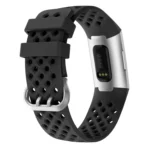 For Fitbit Charge 3 / 4 Hollow Square Silicone Strap Replacement Wristband - Image 2
