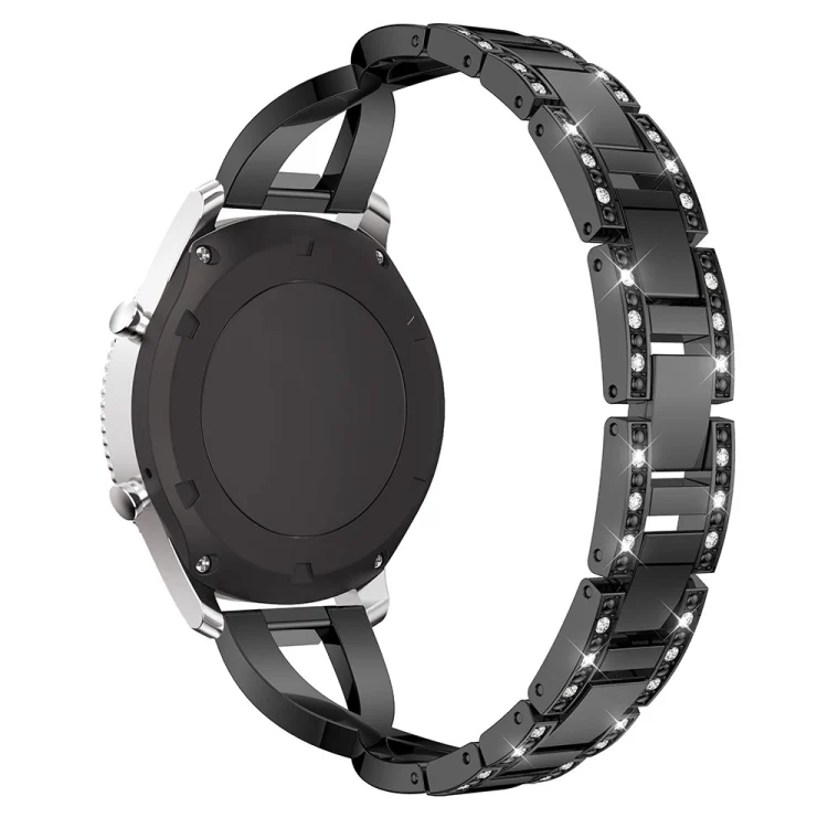 SYA00130101A_2.webp X-shaped Diamond-studded Solid Stainless Steel Wrist Strap Watch Band for Samsung Gear S3 - Image 4