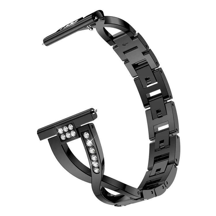 SYA00130101A_3.webp X-shaped Diamond-studded Solid Stainless Steel Wrist Strap Watch Band for Samsung Gear S3 - Image 5